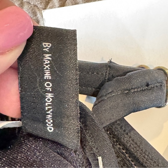 Azul by Maxine of Hollywood Sz 14 Black Leaf Women’s One Piece Swimsuit NWT - Picture 11 of 13